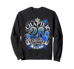 Womens Chapter 28 Fabulous Since 1997 28th Birthday Design Felpa