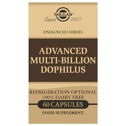 SOLGAR® Advanced Multi-Billion DophilusTM | Kulturen-Komplex mit den patentierten Bakterienstämmen LA-5®, BB-12®, L. CASEI 431® und LGG® | 60 vegane & magensaftresistente Kapseln