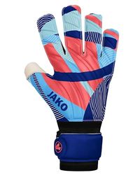 JAKO Unisex keeperhandschoenen River Basic RC, Navy/SkyBlue/Coral, 8