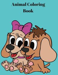Kids animal coloring book