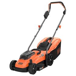 Black+Decker Accu-grasmaaier BCMW3318L2 (aangedreven met 2x 18V accu's, 2,5Ah, 33 cm maaibreedte, voor middelgrote gazons tot 250 m², 5-voudige hoogteverstelling, incl. 2 accu's, oplader)