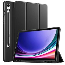 TiMOVO voor Samsung Galaxy Tab S9 hoesje 2023 SM-X710/SM-X716B/SM-X718U, slanke standaard beschermhoes met S-penhouder voor gloednieuwe Galaxy Tab S9 11 inch tablet, ondersteuning automatisch