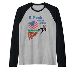 APUSH Me Off a Cliff 2024 Esame AP per studenti Divertente e Maglia con Maniche Raglan