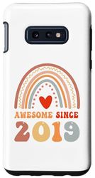 Carcasa para Galaxy S10e Awesome Since 2019 5th Birthday Boho Rainbow 5 Years Old