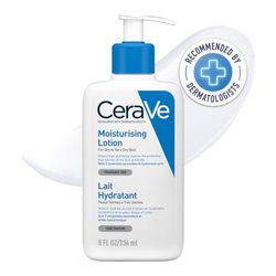 CeraVe Lozione idratante, viso e corpo, per pelli secche e molto secche, 236 ml