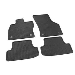 Seat 5F0061500A041 Conjunto completo de tapetes de borracha, para todos os tipos de clima, cor preta, apenas para SC/3 portas