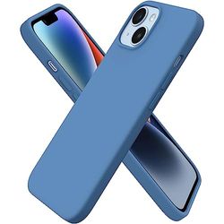 BOUFE Compatible con iPhone 14 Funda de 6,1 Pulgadas 2022, Ultra Fina Funda de Silicona líquida Funda Protectora para iPhone 14 6,1 Pulgadas 2022 Azul