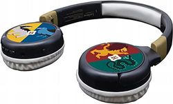 Lexibook - Warner Harry Potter - Casque Audio 2-en-1 Bluetooth et Filaire, Stéréo, sans fil, filaire, son limité, pliable, ajustable, batterie rechargeable, noir/gris, HPBT010HP