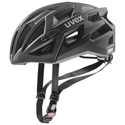 uvex Race 7, capacete performance seguro unissexo, ajuste de tamanho individualizado, proteção contra impactos, preto, 56-61 cm