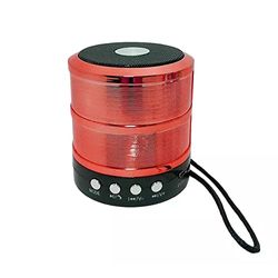 Draagbare bluetooth-luidspreker, draadloos, mini-bluetooth-luidspreker voor buiten, bluetooth-luidspreker met TWS, bass-HD-stereogeluid voor thuis en buiten, rood