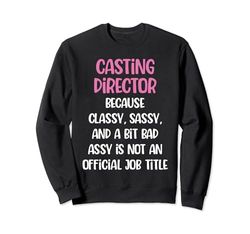 Directora de casting divertida, Directora de casting femenina Sudadera