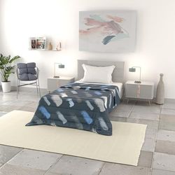 Italian Bed Linen Microfibre Couette d'été, Basic, 160x240cm, Gessetti