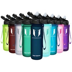 Super Sparrow Gourde Avec Paille - Bouteille - 750ml - sans BPA Tritan - Anti-fuite Reutilisable Pour salle de 'école,Sport