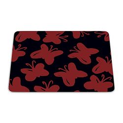 Bonamaison, Tappetino per mouse rettangolare, con stampa digitale, antiscivolo, per ufficio e casa, dimensioni: 22 x 18 cm
