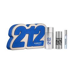 Carolina Herrera Unisex's MINIATURA PACO RABANNE 212 Men EAU DE Toilette Shave Gel 100ML + Miniature 1UN, Negro, Only
