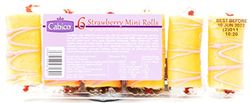 Cabico 6 Strawberry Mini Rolls 150g