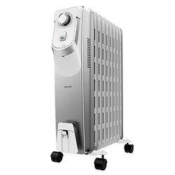 Cecotec Olieradiator ReadyWarm 9000 Space 360º. 2000 W, 9 Modules, 360º technologie met 3 vermogensniveaus, 22 m² dekking, kabelcollector, Eenvoudige bediening, Handvat, wielen en dubbel veiligheidssysteem