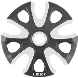 LEKI Unisexe – Big Mountain Basket 2K 95 mm Embout de Canne pour Adulte, Blanc/Noir, Taille Unique