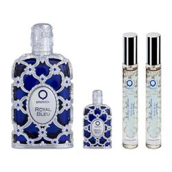 Royal Bleu by Orientica for Unisex - 4 Pc Gift Set 2.7oz EDP Spray, 7.5ml EDP Spray, 2 X 10ml EDP Spray