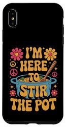 I'm Here To Stir The Pot Funny Cooking Lover Pun Men Women Case for iPhone XS Max