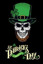 St. Patrick's Day Project 06: A5 squared notebook with margins in a beautiful hard cover | for school pupils and students | 160 pages