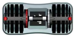 GOVITA Set Manubri Pesant Regolabili A Carico Variabile Pesi bilanciere Allenamento Corpo Home Palestra Casa i (Coppia da 32Kg cad.)