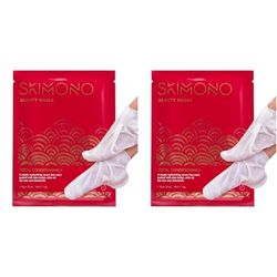 Intensive Foot Mask Moisturising Socks – Pamper Gift Nourishing Shea Butter, Chamomile, Olive and Tea Tree Oil Infused Skincare for Soft Heels, 30 Minute Beauty Home Spa Pedicure by SKIMONO (1 Pair)