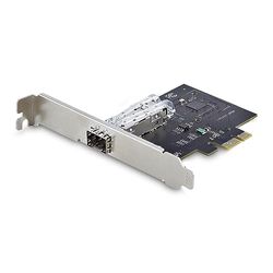 StarTech.com 1-Port GbE SFP Netwerkkaart, PCIe 2.1 x1, Intel I210-IS, 1GbE Controller, 1000BASE Koper/Glasvezel, Single-Port Gigabit Ethernet NIC, Desktop/Server Backplanes (P011GI-NETWORK-CARD)