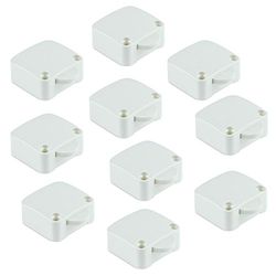 Emuca - Interruptor de contacto para porta de móvel 2 posições ON-OFF, branco, conjunto de 10 peças