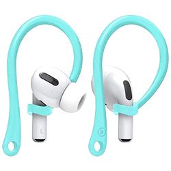 StyleDesign, ganci per orecchie, compatibili con Apple AirPods Pro & AirPods 2, 1 supporto per orecchio, perfetto per sport e attività all'aperto, turchese