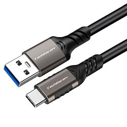 TechExpert Cavo USB A a USB C 3.2 gen2 velocità max 10Gbps carica fino a 60W 20V/3A 1 metro (nero)