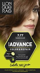 Llongueras Color Advance Kvinnors Hårfärg Permanent Färg Intensiv Färg Upp Till 5 Veckor, Skugga 7.77 Glace Brown