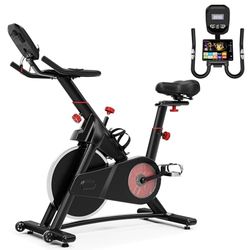 Devoko Cyclette con volano pesante, per interni, con comodo coprisedile, ergometro, con grande supporto, silenzioso, per interni, 160 kg