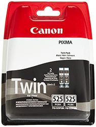 Canon PGI-525 TWIN Pack de 2 cartouches (2x Noir) Certifié Canon (Plastique Obsolète 2018)