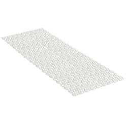Tatay Tapete de banheira antiderrapante de PVC com ventosas, resistente ao mofo e microbicrómio, anti-bacteriano, design de peixes, branco pergamón. Medidas 97 x 36 cm