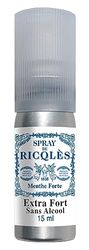 RICQLES - Spray buccal- Haleine fraîche -Menthe givrée-Sans alcool & sans sucres - Atomiseur de poche 15ml