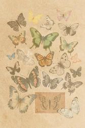 Vintage Butterflies Journal – 6" x 9", 100 Lined Pages, Soft Cover, Perfect for Taking Notes and Reflecting