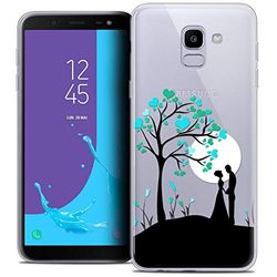 Caseink fodral för Samsung Galaxy J6 2018 J600 (5.6) fodral [kristallgel HD mönster kollektion kärlek alla hjärtans dag design under trädet - mjuk - ultratunn - tryckt i Frankrike]