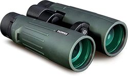 KONUS | KONUSREX 12 x 50 - Prismáticos Verdes de Puente Abierto con ópticas de Tratamiento Plateado, súper Ligeros, con Zoom de 12 x 50 cm