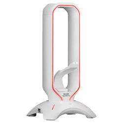 Support pour Casque avec hub USB 3.0 à 2 Ports et Bungee pour Souris avec éclairage, idéal pour Les Gamers.