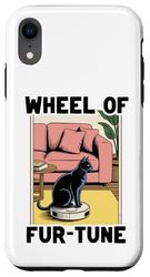 Wheel Of Fur-Tune Robot Vacuum Cleaner Funny Cat Case for iPhone XR