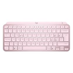 Logitech MX Keys Mini Tastiera Illuminata Wireless, Minimal, Compatta, Bluetooth, Retroilluminata, USB-C, Compatibile Con Apple MacOS, IOS, Windows, Linux, Android, In Metallo - Rosa