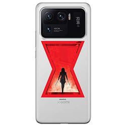 ERT GROUP mobiltelefonfodral för Xiaomi MI 11 ULTRA originalt och officiellt licensierat Marvel mönster Black Widow 009 optimalt anpassad till formen på mobiltelefonen, gedeeltelijk transparant