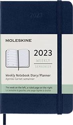 12 Maanden Wekelijkse Planner Zakformaat Harde Kaft Saffierblauw