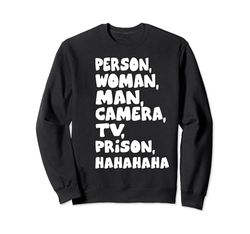 Persona, Mujer, Hombre, Cámara, TV, Prisión, Jajaja Humor Divertido. Sudadera