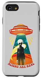 Custodia per iPhone SE (2020) / 7 / 8 Gli alieni sono reali | Alieno grigio classico | ufo