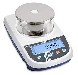 Precisieweegschaal [Kern PLJ 420-3F] Sterke prestaties, sterke prijs - met interne aanpassing, weegbereik [Max]: 420 g, afleesbaarheid [d]: 0,001 g, weegplaat: Ø110 mm (roestvrij staal), windscherm