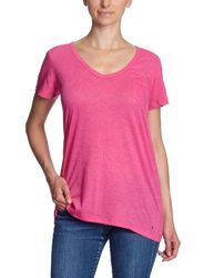 Tommy Hilfiger damtröja/T-shirt 1M87602007/Lindon V-NK Boyfriend Tee, Rosa (rosa blom), 34