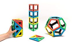 Polydron 50 – 1030 magnético extra formas Set (Pack de 48)
