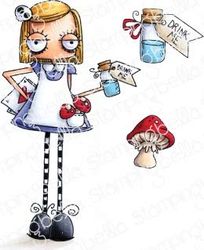 STAMPING BELLA EB829 Stamp OB, Oddball Alice in Wonderland, One Size